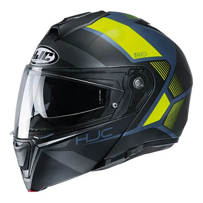 HJC i90 Hollen MC-4HSF Modular Helmet - Black/Yellow