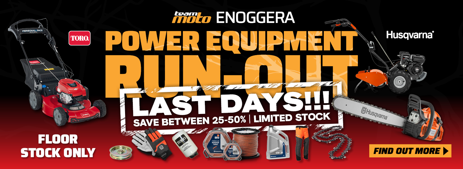 TeamMoto Enoggera Power Equipment Sale