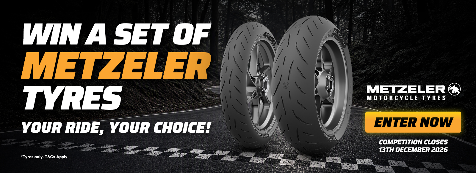 Win Metzeler Motorcycle Tyres