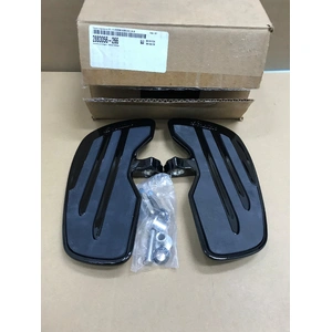 PAIR Rider Floorboards with Inlays in Gloss Black, 2883056-266