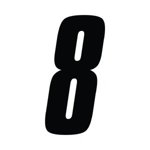 MCS 150MM EURO SX 8 BLACK NUMBER
