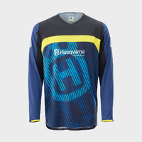 Husqvarna Railed Jersey - Black/Blue/Yellow