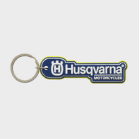 Husqvarna Rubber Keyholder - Blue/White/Yellow