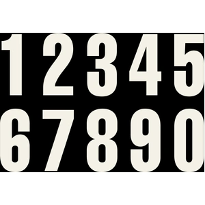 KTM OEM NUMBER 1  3Pieces White 5'' (322101)