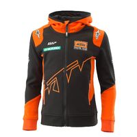 KTM Kids Team Zip Hoodie - Black/Orange