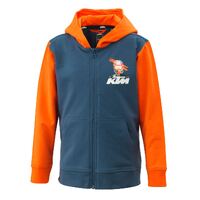 KTM Kids Hero Zip Hoodie - Navy/Orange