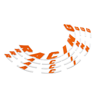 KTM OEM ORANGE RACING RIM STICKER KIT (6130999910004)