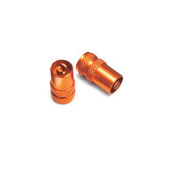 KTM OEM SCHRADER VALVE CAP SET FLAT (7771097605004)
