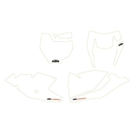 KTM OEM NUMBER PLATE STICKER WHITE (7960898800028)