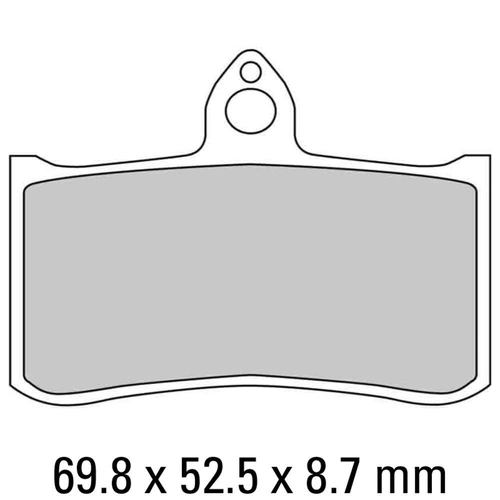 Ferodo Disc Pad Set - FDB858 CP911 Ceramic Grip Compound - Racing Non Sintered