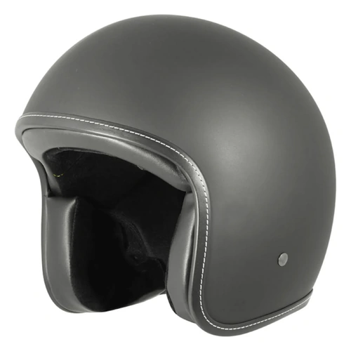 M2R 225 Vice Classic No Studs Open Face Helmet - Matte Black - M - SKU:1114534