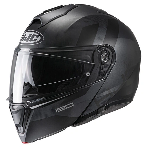 HJC i90 Syrex MC-5SF Modular Helmet - Black/Grey - S - SKU:1123443