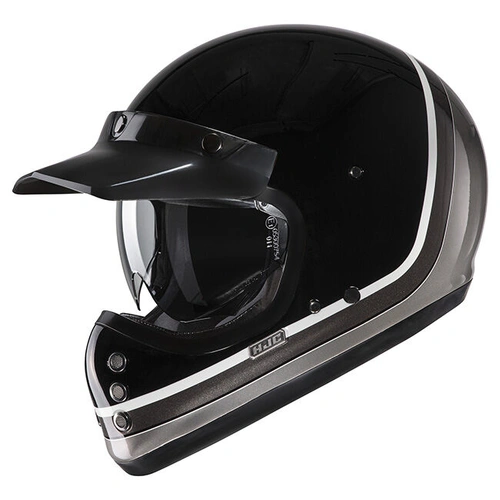 HJC V60 Scoby MC-5 Off Road Helmet - Black/Grey - S - SKU:1123571