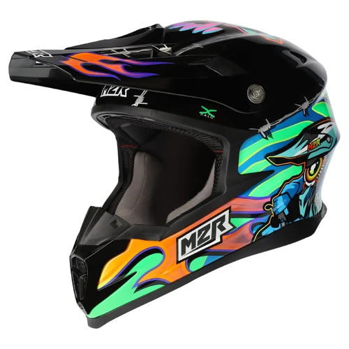 M2R X4.5 Tdub Insight MX Helmet (PC-10) - Black/Multi
