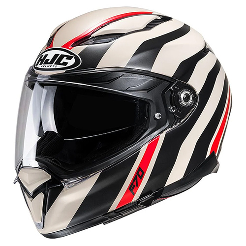 HJC F70 Galla Full Face Helmet MC-9SF - Black/White - S - SKU:1125030