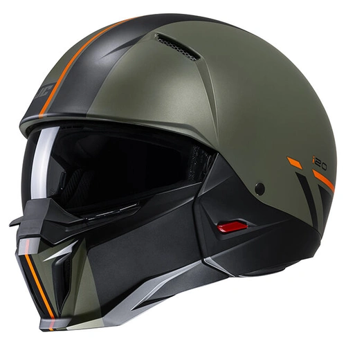 HJC i20 Batol MC-4SF Modular Helmet - Green/Black - XS - SKU:1125089