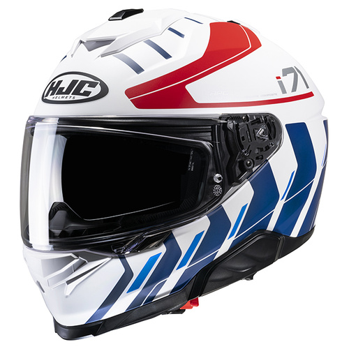 HJC i71 Simo Full Face Helmet MC-21SF - White/Blue - XS - SKU:1125378
