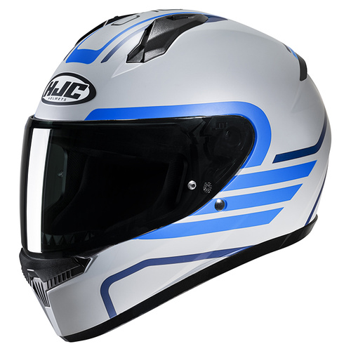 HJC C10 Lito Full Face Helmet MC-2SF - Grey/Blue - 2XL - SKU:1125559