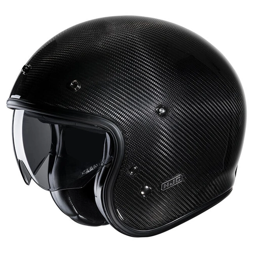 HJC V31 Carbon Open Face Helmet - Black - XS - SKU:1125638