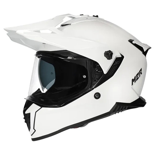 M2R Navigator Solid Adventure Helmets - White