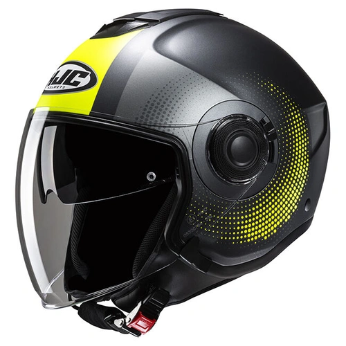 HJC i40N Pyle MC-3HSF Modular Helmet - Black/Yellow - XS - SKU:1127123