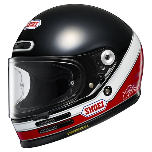 Shoei Glamster 06 Abiding Helmet TC-1 - Black/Red - XS - SKU:1127355