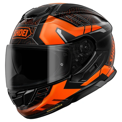 Shoei GT-Air 3 Hike Helmet TC-8 - Black/Orange - L - SKU:1128383