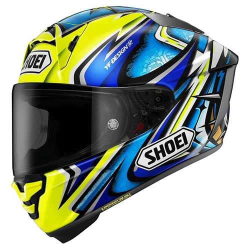 Shoei X-SPR Pro Daijiro Helmet TC-3 - Blue/Yellow - XS - SKU:1128563