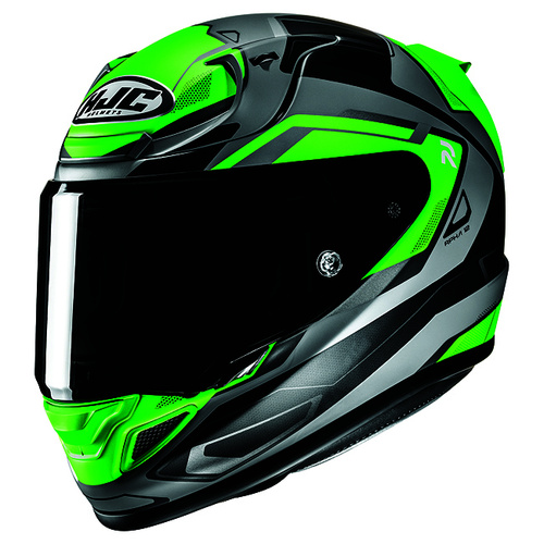 HJC RPHA 12 Brels Full Face Helmet MC-4HSF - Green/Grey - XS - SKU:1128922