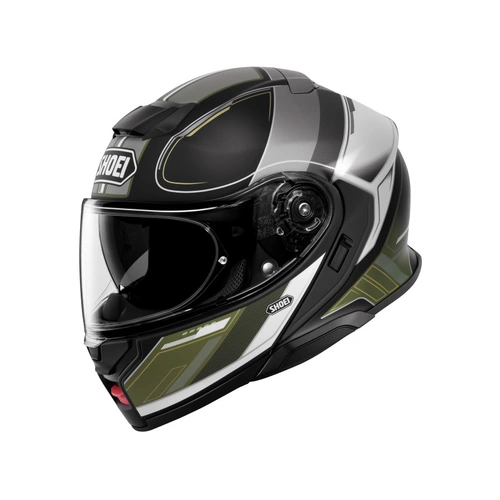 SHOEI Neotec III Sharpen TC-11 Modular Helmet - Olive Green/Black/White/Grey