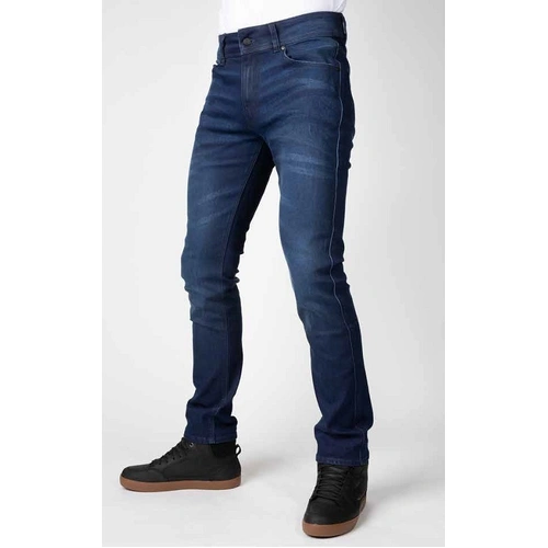 Bull-It Mens Straight Tactical Icon II Long Blue Jeans