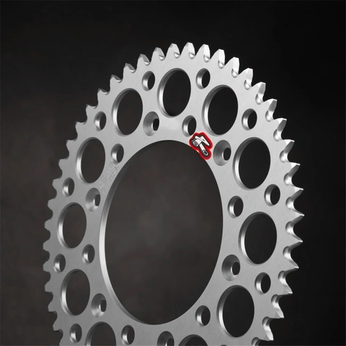 Renthal Rear Sprocket Mx Ultralight Grooved Sil 45T - SKU:154U52045GRSI