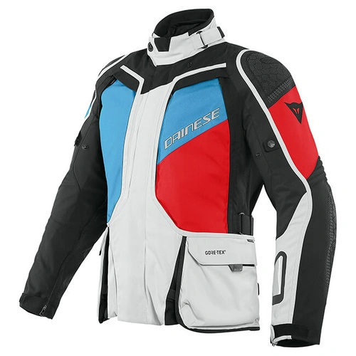 Dainese D-Explorer 2 Gore-Tex Jacket - Glacier Grey/Blue/Lava Red - 50 - SKU:2119423