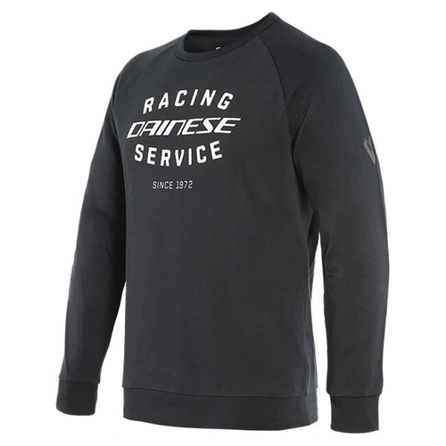 Dainese Casual Paddock Sweatshirt - Black/White - S - SKU:2122297