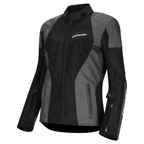 Dri Rider Vivid 3 Air Womens Jacket - Grey/Black - L 6 - SKU:2123080