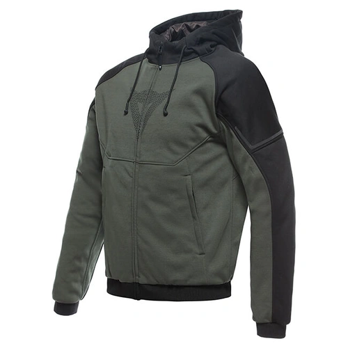 Dainese Daemon-X Safety Full Zip Hoodie - Green/Black - 56 - SKU:2126619