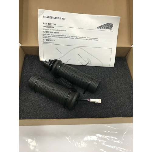 CHIEF / CHALLANGE /PIURSUIT OEM Heated Handlebar Grips in Black, Pair  2881702 - SKU:2881702