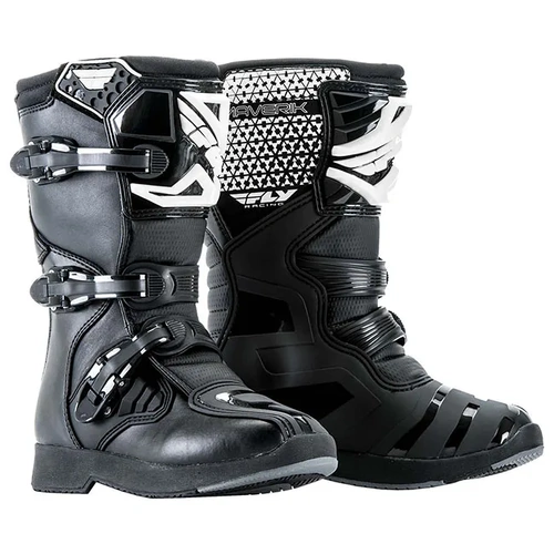 Fly Racing Youth Maverik MX Boots - Black - US1 - SKU:3105224