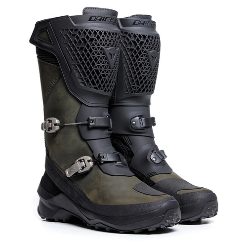 Dainese Seeker Gore-Tex Boots - Black/Army Green - 41 - SKU:3106590