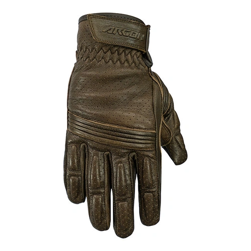 Argon Clash Leather Road Gloves - Coffee - M - SKU:4006401
