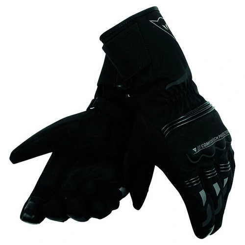 Dainese Tempest D-Dry Short Gloves - Black/Black - XS - SKU:4006770