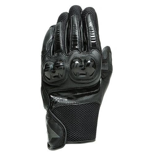 Dainese Mig 3 Leather Gloves - Black/Black
