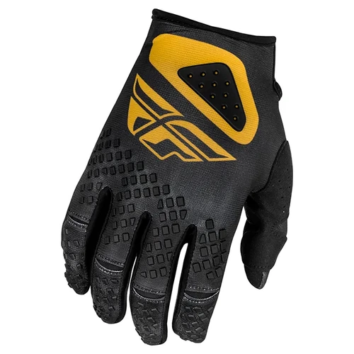 Fly Racing 2025 Kinetic Center MX Gloves - Black/Gold - M - SKU:4008532