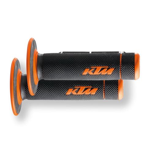 KTM OEM GRIP SET DUAL COMPOUND (63002021100) - SKU:63002021100