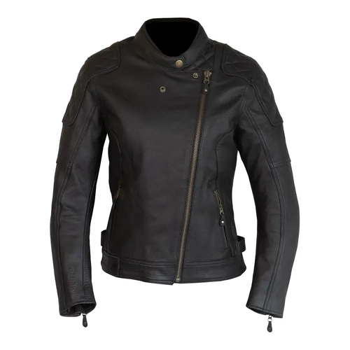 Merlin Womens Bristol D3O Leather Motorcycle Jacket - Black - WXS - SKU:65-061-42