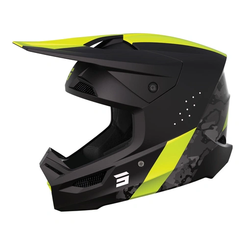 Shot Race Camo MIPS Helmet - Matte Black/Neon/Yellow - S - SKU:66-3710-05