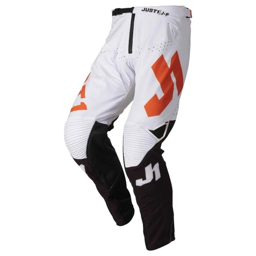 Just1 J-Flex Adrenaline Pant - White/Orange - 28 - SKU:675001005100628
