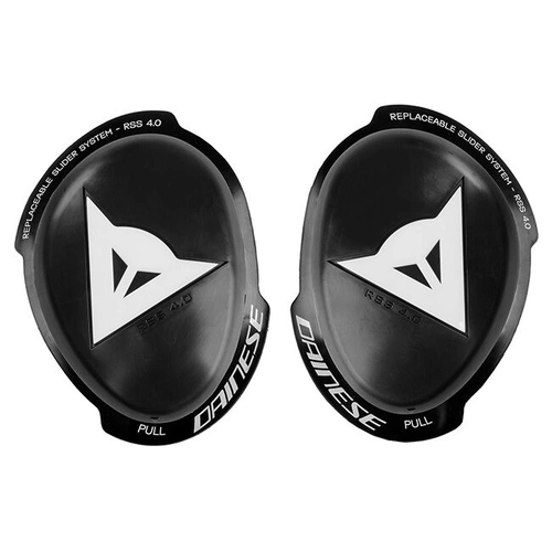 Dainese RSS 4.0 High Durability Knee Slider Kit - Black/White - OS