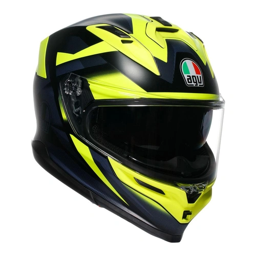 AGV K7 Glimpse Helmet - Black/Fluro Yellow