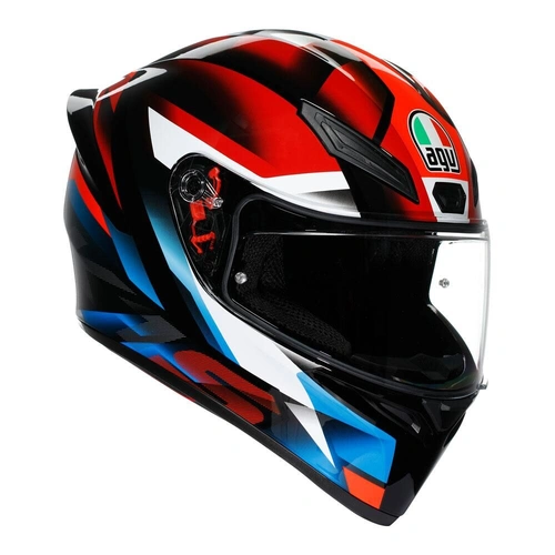 AGV K1S Fastlap Full Face Helmet - Black/Red/Blue - S - SKU:77-952-05